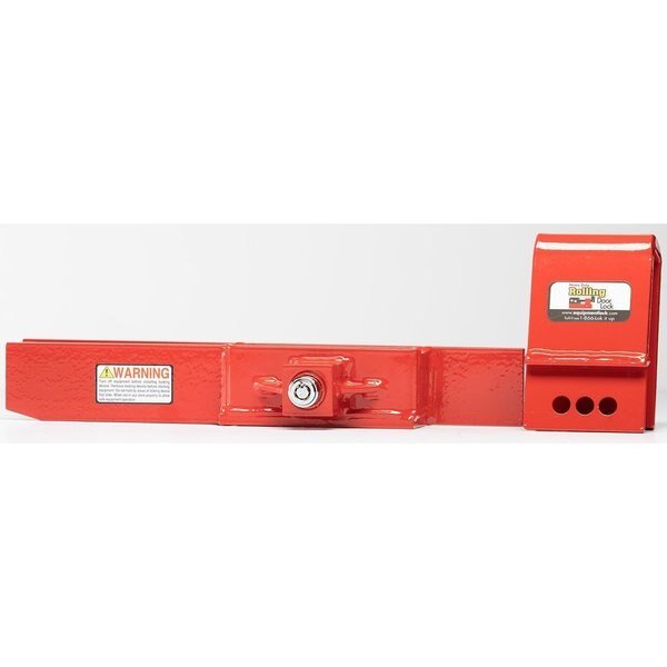 Heavy Duty Rolling Door Lock secures the locking handle of a roll-up door in the downward position, The Equipment Lock Company, Mfr#: HDRDL-RK